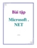 Bài tập Microsoft . NET
