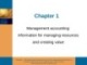 Lecture Management accounting: An Australian perspective: Chapter 1 - Kim Langfield-Smith