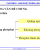 Bài giảng Công nghệ sản xuất phân bón vô cơ: Chương 1 - GV. Nguyễn Văn Hòa