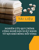 Tài liệu Nghiên cứu quy trình công nghệ sản xuất khăn từ sợi Siro bông nổi vòng